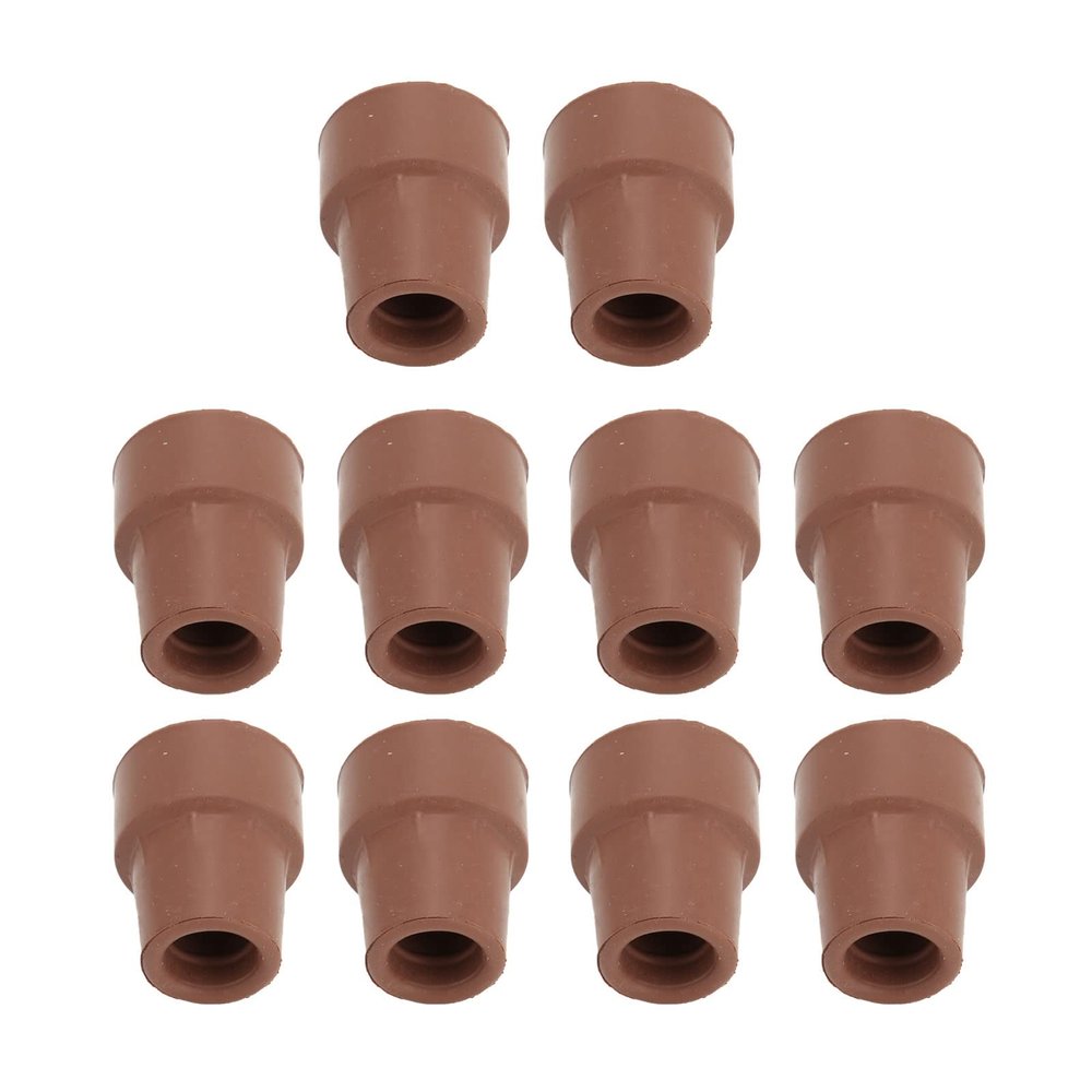 10Pcs 19mm Crutch Tip, Slip Proof Rubber, Easy to Install, Metal Washer, Noiseless Walking, Multiple Canes, Replacement Kit