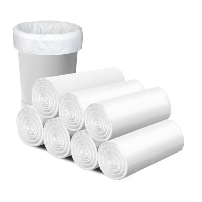 4 Gallon Trash Bags, 110 Count Small Trash Bags Bathroom, White Small Trash Bag for Office Bedroom Bathroom Car, Small Garbage Bags Point-Break Design, YUFDA Unscented Trash Bags
