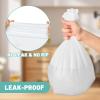 4 Gallon Trash Bags, 110 Count Small Trash Bags Bathroom, White Small Trash Bag for Office Bedroom Bathroom Car, Small Garbage Bags Point-Break Design, YUFDA Unscented Trash Bags view 4