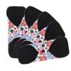 5Pcs Reusable Sanitary Pads, Washable Black Cloth Menstrual Pads Menstrual Towel Sanitary Napkins, Reusable Menstrual Pads Breathable Highly Absorbent Cotton (M) view 2