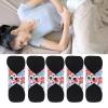 5Pcs Reusable Sanitary Pads, Washable Black Cloth Menstrual Pads Menstrual Towel Sanitary Napkins, Reusable Menstrual Pads Breathable Highly Absorbent Cotton (M) view 4