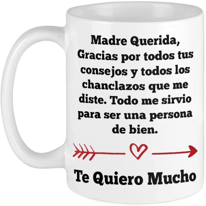 Cuson Querida mam Este es un regalo para mam. Taza de caf divertida de 11 oz para el Da de la Madre.