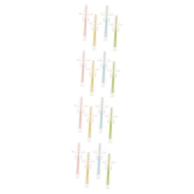 FOMIYES 16pcs Silicone Toothbrush for Boy Girl Suction Base Oral Cleaner for Newborn for Boys and Girls Toothbrushes
