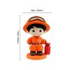 Ercadio 1 Pack 3D Resin Fireman Cake Toppers 3D Fireman Department Cake Picks for Fire Theme Baby Shower Birthday Party Cake Decoration Supplies view 2