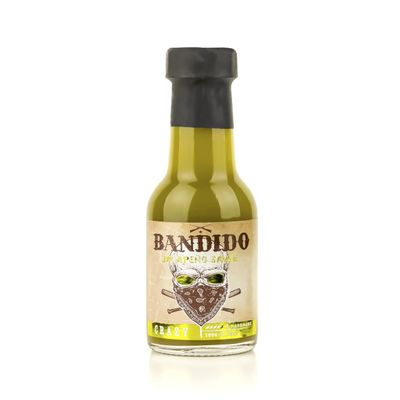 Bandido Jalapeno Hot Sauce - 100 ml Jar - Mexican Style Sauce - Based on Jalapeno Chile, Green Pepper and Spices - Gourmet Product of Portuguese Origin