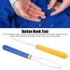 2 Pcs Button Hook, Multi Color Mix Button Hook Helper Shirt Coat Buttoning Aid Button Hook Assist Tool for Arthritis Sewing Tailoring view 2