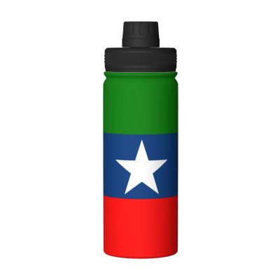FJQWKLF Flag of Ogaden National Liberation Front Water Bottle 18OZ Stainless Steel Insulated Water Bottles with Spout Lid Sports Water Bottle for Travel Camping Hiking Biking Water Jug