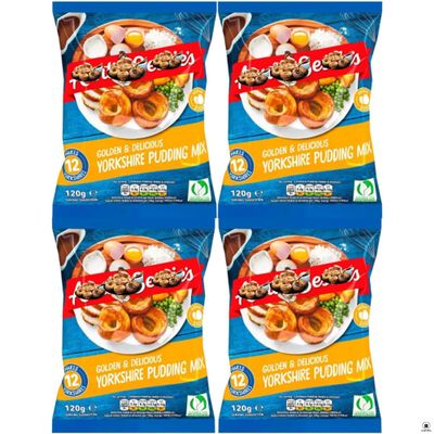 Yorkshire Pudding Mix Bundle With Aunt Bessies Homebake Yorkshire Pudding Mix 120g (4 Pack)