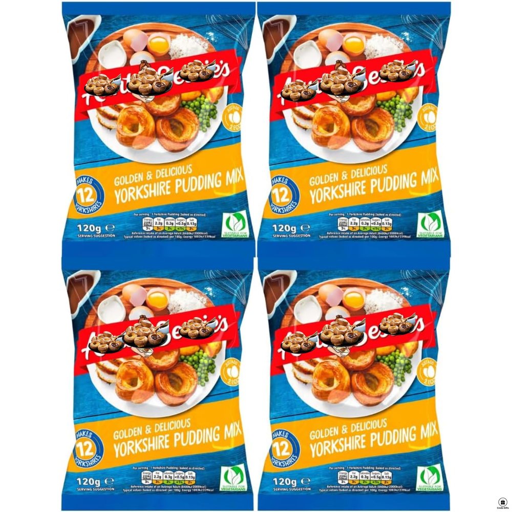 Yorkshire Pudding Mix Bundle With Aunt Bessies Homebake Yorkshire Pudding Mix 120g (4 Pack)