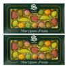 2-Pack Marzipan Fruits Gift Box - Traditional Almond Marzipan Selection, Made in England (2 x 190g) view 1