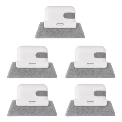 Cyrank 5PCS Window Groove Cleaning Brush, Hand-Held Crevice Cleaner Tools, Window Cleaning Brush, Window Track Cleaner Tool Groove Cleaner, Crevice Brush Clean Slides and Gaps