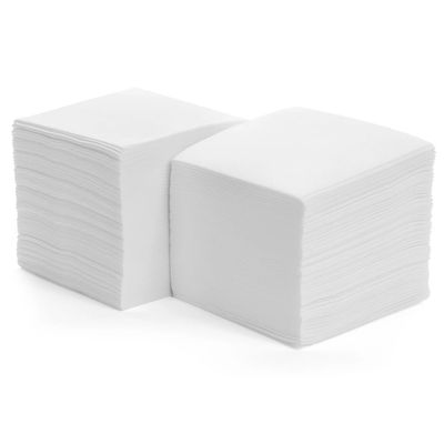 10,000 Sheets - Soft Serviette Napkins, 1Ply Mini Square Tissue, White Cocktail Napkins, 10  10cm Disposable White Papers, Ideal for Weddings Home Office Catering (Pack of 100)