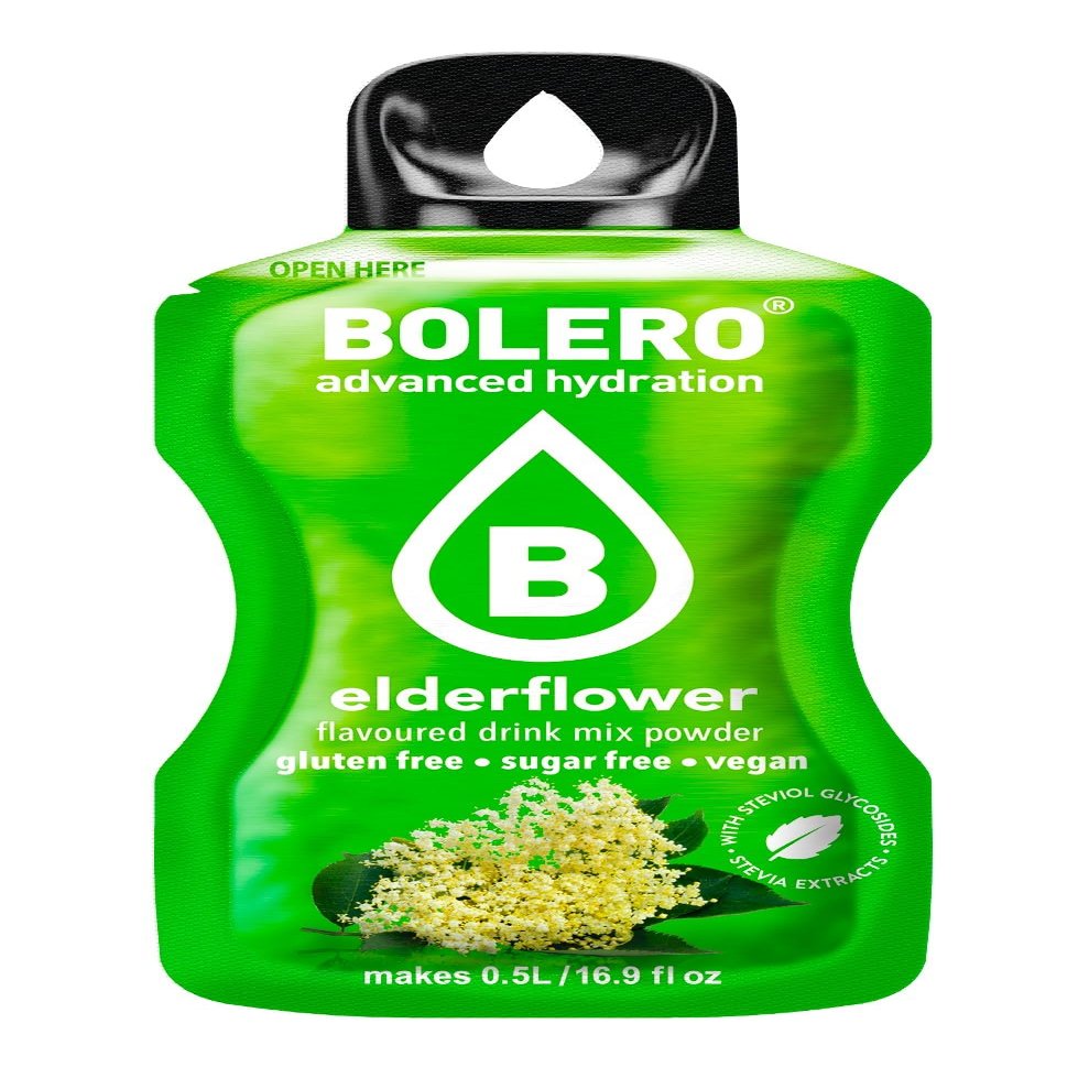 Bolero Drink Sticks White Grape, 12 Sticks to Mix with 500ml of Water (elderflower, 3g)