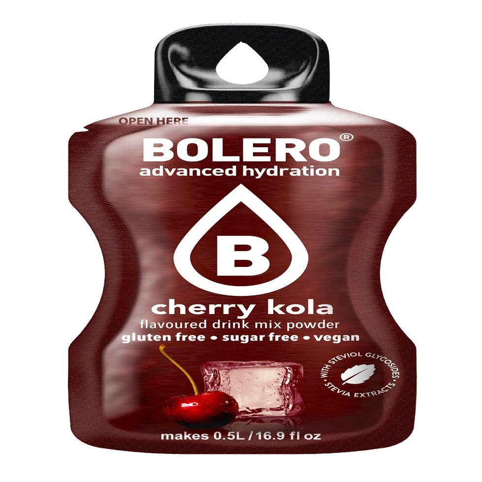 Bolero Drink Sticks White Grape, 12 Sticks to Mix with 500ml of Water (cherry kola, 3g)