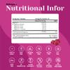 Magnesium Gummies for Adults High Absorption 252.6mg (60 Gummies) Elemental Magnesium from Citrate Malate Glycinate Vegan Raspberry Flavour Sleep Relaxation & Muscle Support Non-GMO Gluten-Free view 3