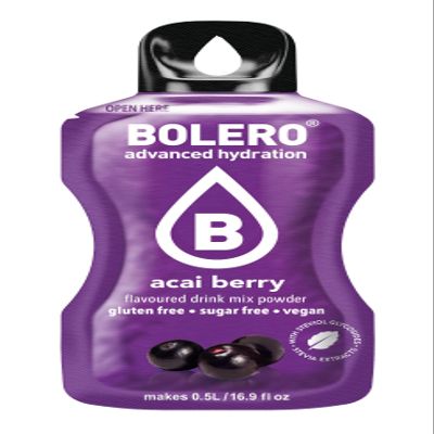 Bolero Drink Sticks White Grape, 12 Sticks to Mix with 500ml of Water (acai berry, 3g)
