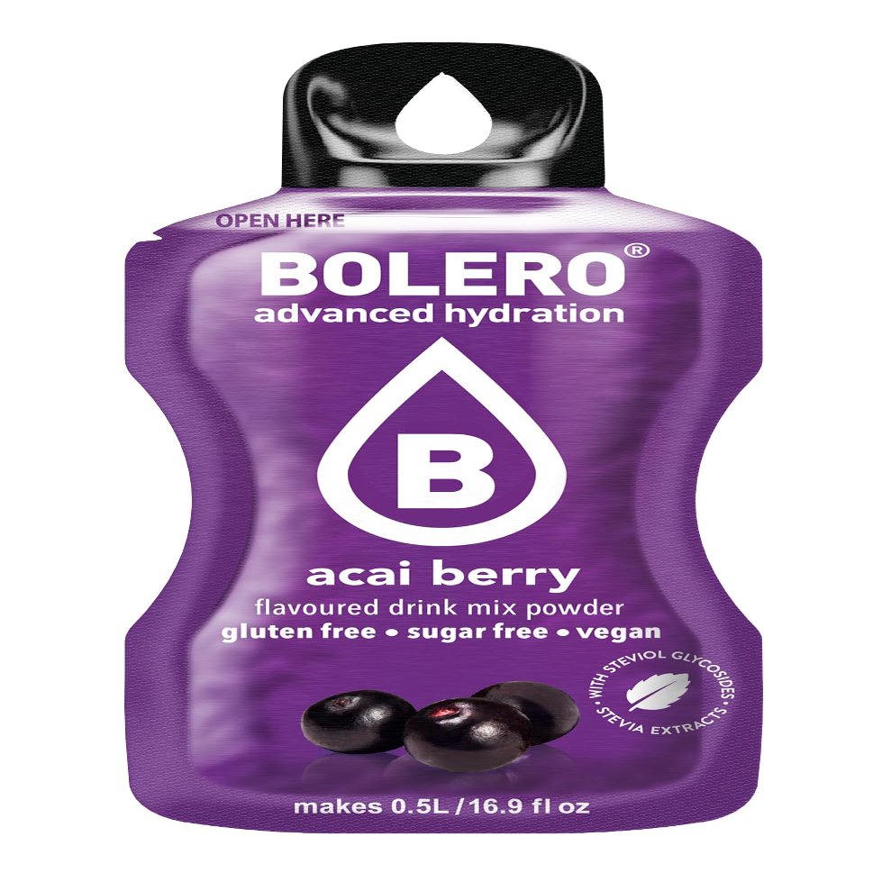 Bolero Drink Sticks White Grape, 12 Sticks to Mix with 500ml of Water (acai berry, 3g)