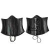 Sexy Black Latex Fetish Full Body Catsuit Hood Corset 3D Fake Silicone Breast Pocket E CupShoes not Included view 4