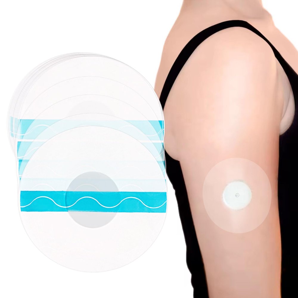 AWAVM 20PCS Sensor Covers, Waterproof Adaptive Patches, Transparent Libre Sensor Patches, Swiming, Showing, Exercising