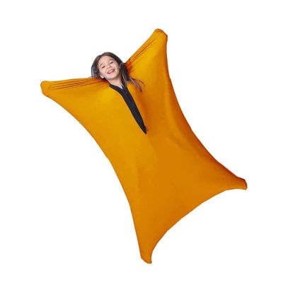 MIOTEQ Sensory Body Sock For Kids,Sensory Sack For Relaxation, Focus,Sensory Integration,Body Sock (Color : Orange, Size : M/Medium-69 * 119cm)