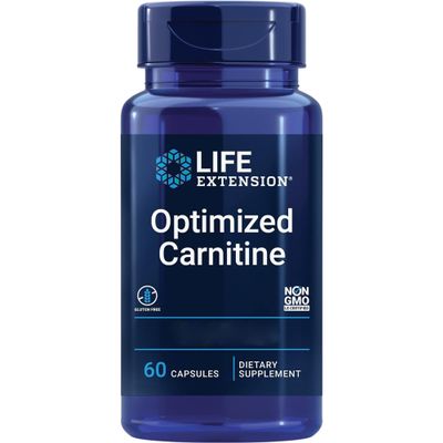 Life Extension Optimised L-Carnitine, 700mg, High Dose, 60 Vegan Capsules, Laboratory Tested, Gluten Free, Vegetarian, Soy Free, Non-GMO