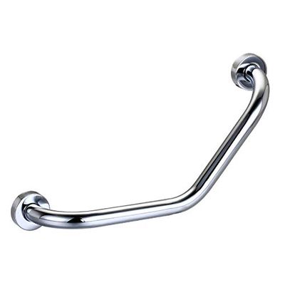 Bathroom Grab Rails Stainless Steel Chrome Plated 25mm Diameter Bathroom Handrail Safety Handrail (Size : V-shaped without soap net)