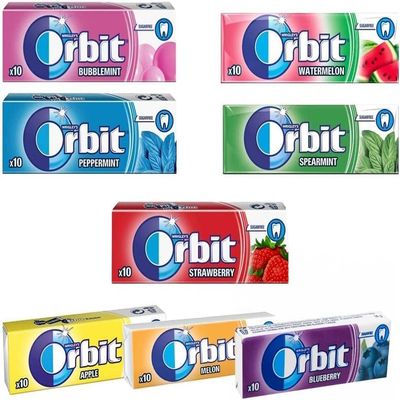 10-30 Packs of Original WRIGLEY'S Orbit/Extra Chewing Gum Packs Fresh Stock (Mix Variety, Box, 10 Pack) Helps with Oral Hygiene for Healthy Teeth and Gums Sold By Kidzbuzz