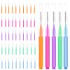 50pcs Braces Brush & Floss Picks Kit - Interdental Cleaning Tool for Teeth with Braces view 1
