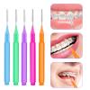 50pcs Braces Brush & Floss Picks Kit - Interdental Cleaning Tool for Teeth with Braces view 2