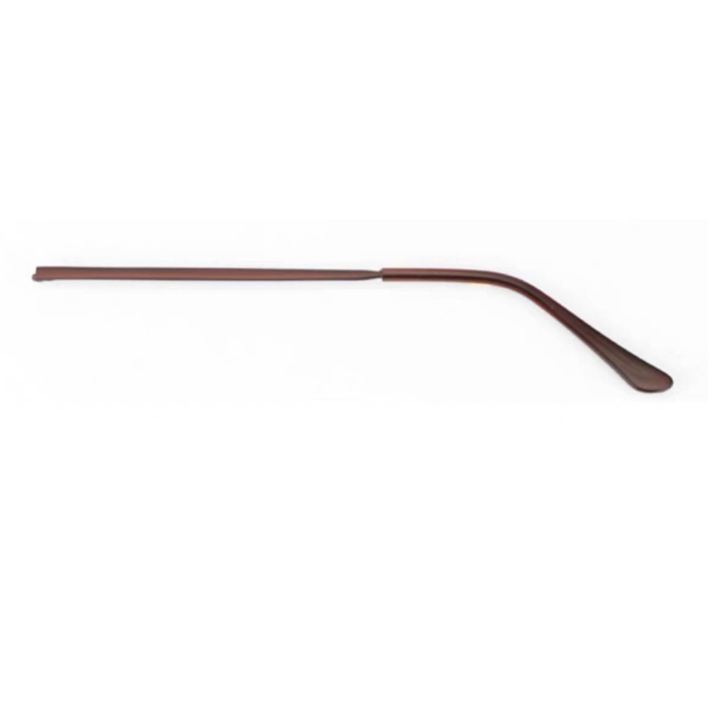 1 Pair Metal Glasses Temples Replacement, Eyewear Frame Temple Replacement Universal Sunglasses Arm Legs Replacement Temple Arm Frame Temple Repair Glasses Accessories (Brown)
