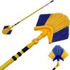 Long Reach 3M Angled Head Cobweb Brush with Extending Telescopic Handle Feather Duster for Ceiling Indoor Corner Cleaning 180 Degree Cleaner view 1