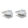 2 Pcs Soap Case Backpack Insert Soap Storage Case Detachable Pan Handle Soap Rack Small Trifle Dish Glass Silver Pacifier Clips Soap Holder Soap Container Storage Box No Trace view 1