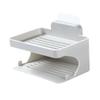 2 Pcs Soap Case Backpack Insert Soap Storage Case Detachable Pan Handle Soap Rack Small Trifle Dish Glass Silver Pacifier Clips Soap Holder Soap Container Storage Box No Trace view 4