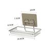 Cabilock 2pcs Wall Mounted Soap Holder Stainless Steel Soap Shelf Stainless Steel Soap Basket Soap Tray Sucker No Trace Stickers view 3