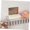 Cabilock 2pcs Wall Mounted Soap Holder Stainless Steel Soap Shelf Stainless Steel Soap Basket Soap Tray Sucker No Trace Stickers view 4