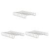 3 Pcs Storage shower soap dish storage rack sink soap dispenser non soap holder Dryer Metal bar counter drying rack soap holder decorate tray Drainage steel wire view 1
