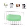 3 Pcs Storage shower soap dish storage rack sink soap dispenser non soap holder Dryer Metal bar counter drying rack soap holder decorate tray Drainage steel wire view 3