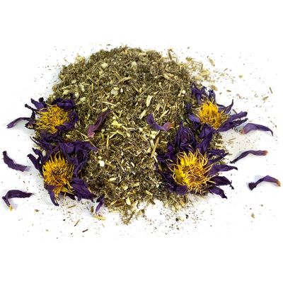 MQH Wholefoods Lotus Flowers Tea Herbal Pre Mix Mixed Blends Premium Quality! AVAILABLE IN 15+ BLENDS (Mugwort & Lotus Tea Mix, 50g)