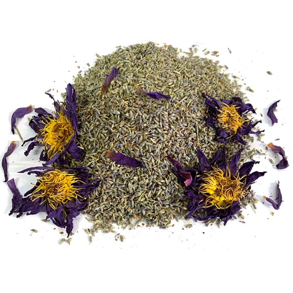 MQH Wholefoods Lotus Flowers Tea Herbal Pre Mix Mixed Blends Premium Quality! AVAILABLE IN 15+ BLENDS (Lavender & Lotus Tea Mix, 10g)