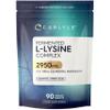 L-Lysine 2950mg | 90 Tablets | Essential Amino Acid | High Strength Vegan Supplement | by Carlyle view 1