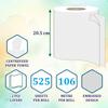27 Rolls - Jumbo Kitchen Rolls, 2 PLY Centrefeed Kitchen Towels, Embossed White Hand Napkins, 34GSM Kitchen Towel, Wiping Napkin Roll, Tissue Paper Kitchen Roll Bulk Buy (525 Sheets/Pulls Each) view 2