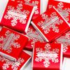 Italian Options Snowflake Merry Christmas Chocolate Neapolitans Red and Silver (75 Chocolates) view 1