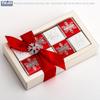 Italian Options Snowflake Merry Christmas Chocolate Neapolitans Red and Silver (75 Chocolates) view 2