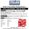 Italian Options Snowflake Merry Christmas Chocolate Neapolitans Red and Silver (75 Chocolates) view 4