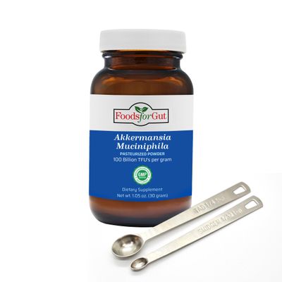 Foods For Gut Akkermansia Muciniphila Pasteurized Powder 100 Billion TFU/g | Digestive & Immune Support | High Potency | 30 Grams (1.05 Oz)