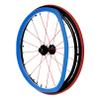 UYSELA 22Inch/24Inch Rear Wheel Sports Wheelchair Cover Wheelchair Push Rim Covers Silicone Hand Push Cover Wear-Resistant Improve Grip and Traction,Blue,22in view 1