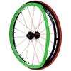 UYSELA 22Inch/24Inch Rear Wheel Sports Wheelchair Cover Wheelchair Push Rim Covers Silicone Hand Push Cover Wear-Resistant Improve Grip and Traction,Green,22in view 1
