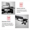 BDJSN Alloy Optometry Frame, Adjustable Trial Frame Optical Trial Lens Frame, PD 48-80mm 360 Rotation Titanium Optic Trial Eye Optometry Lens Frame, for Optician and Optical Shop view 3