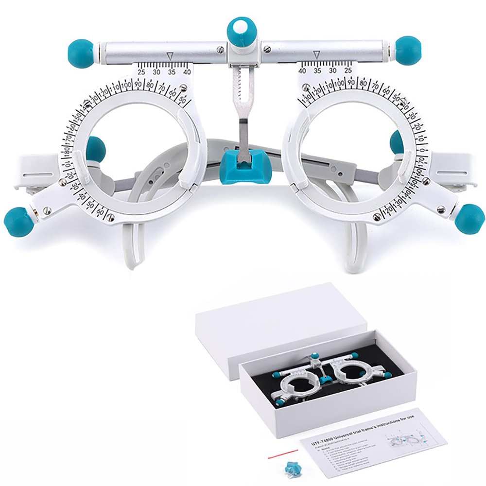 BDJSN Ultra-Light Optometry Frame, Adjustable Ultra-Light Professional Optometry Frame, Interpupillary Distance: 48-80 MM for Vision Care Centers, Eye Hospitals
