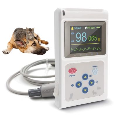 GCCSSBXF Veterinary Oximeter Pet Blood Oxygen Saturation and Pulse Rate Monitoring - SPO2 Pulse Rate Monitor for Ear/Tongue, SPO2 Sensor - Accurate Monitoring for Pet Health